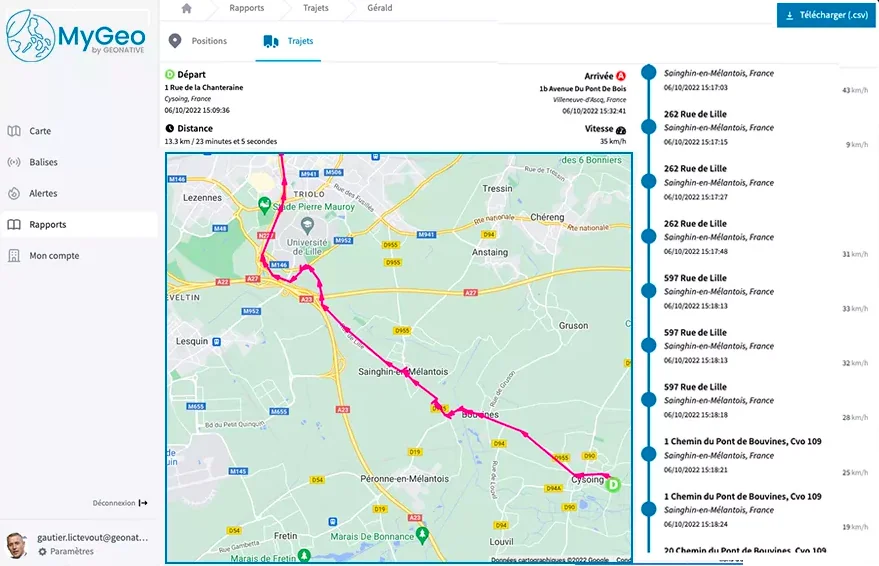 Geolocalisation Geoflotte