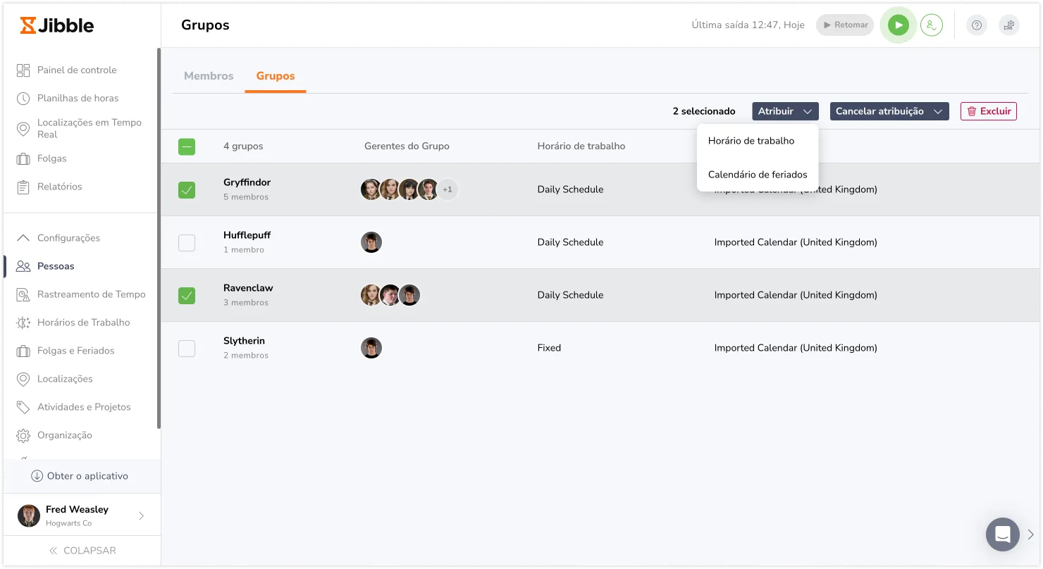 Group bulk assign