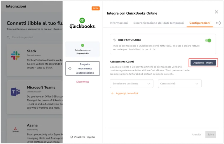 Quickbooks integration