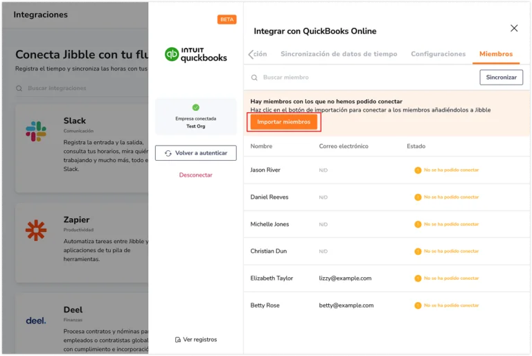 Importing Quickbooks members