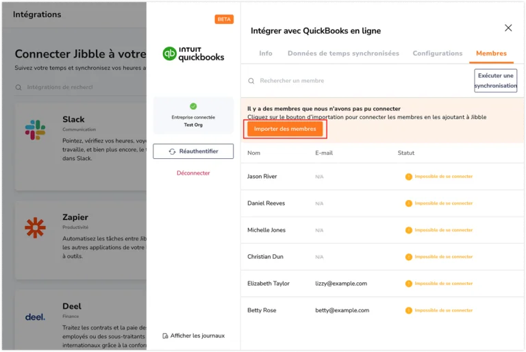 Importing Quickbooks members