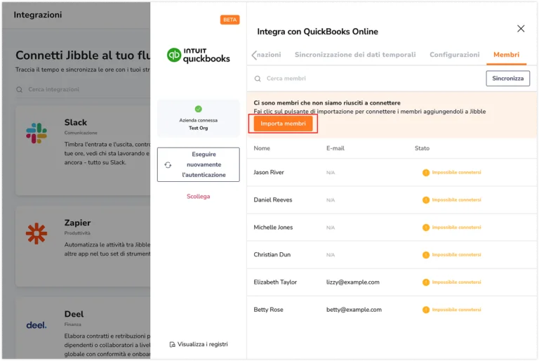 Importing Quickbooks member