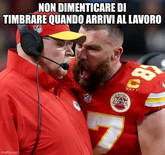 Non dimenticare di timbrare quando arrivi al lavoro - meme