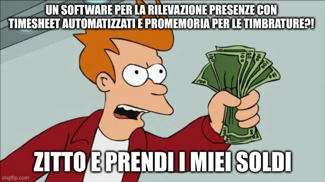 Fry prendi i miei soldi - meme