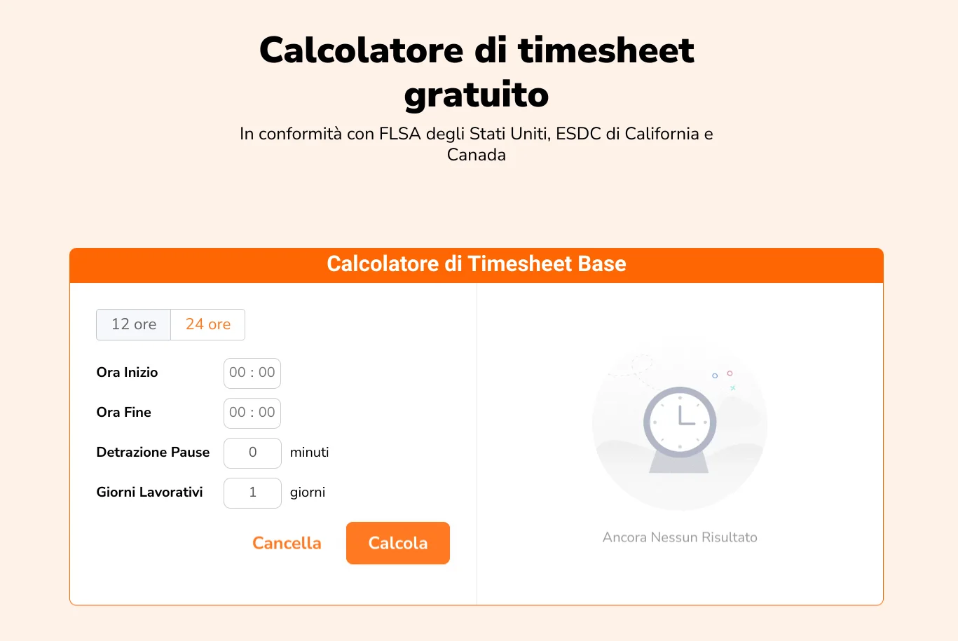 Calcolatore di Timesheet Online di Jibble.