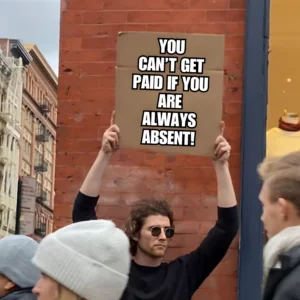 cardboard sign meme: a guy holding up a sign