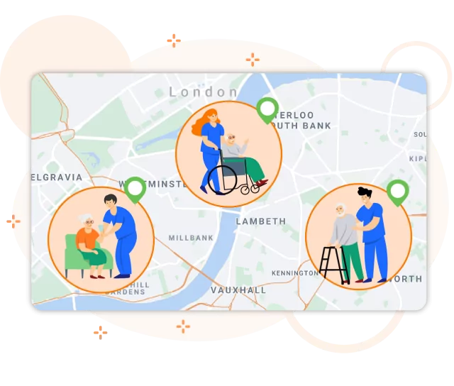 Home care time tracking with GPS capabilities