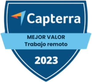 Premio Capterra para Jibble al Mejor Valor para Trabajo Remoto.