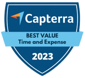 Jibble award for Capterra for Best Value for Time and Expense.