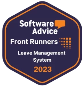 Jibble award for Software Advice (Front Runners); Leave Management System.