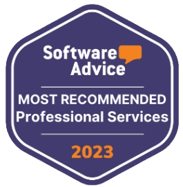 Jibble award for Software Advice (Most Recommended); Professional Services.