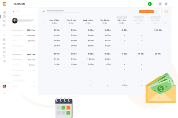 Timesheet pronti per le retribuzioni.