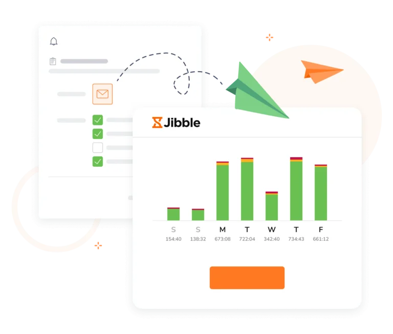 Jibble reports easy exporting and sharing