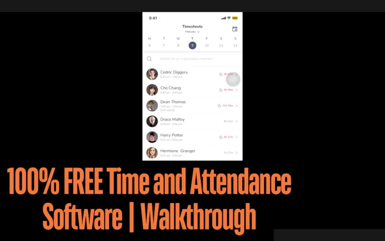 Time and Attendance Software walkthrough