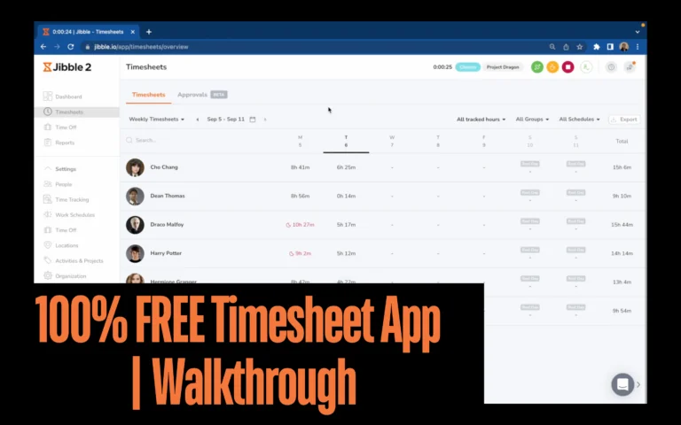 Timesheet App walkthrough