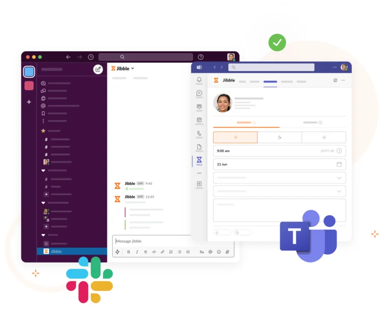 Time tracking all'interno di MS Teams e Slack.