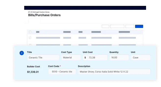 An overview of the Buildertrend financial management feature. Image credits to Buildertrend.