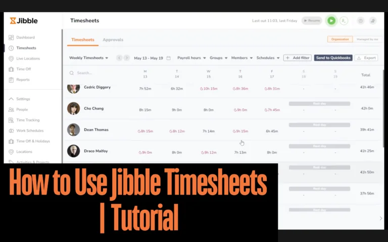 How to use Jibble timesheets tutorial