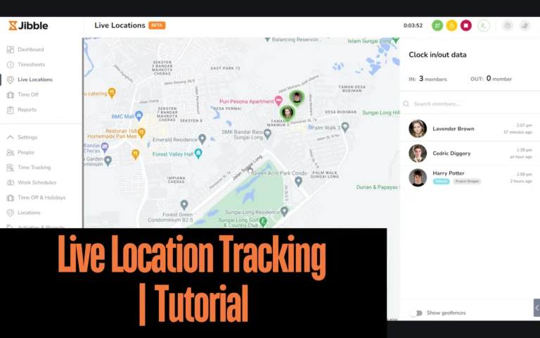 Live location tracking tutorial for Jibble