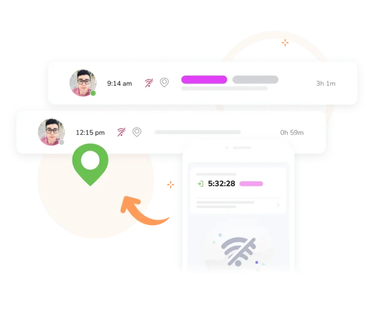 aplikasi absensi offline jibble yang dilengkapi GPS