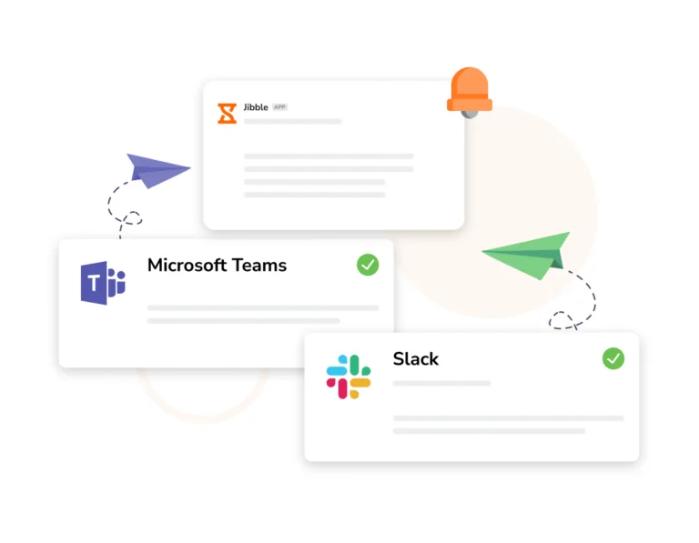 Time tracking direttamente su MS Teams e Slack.