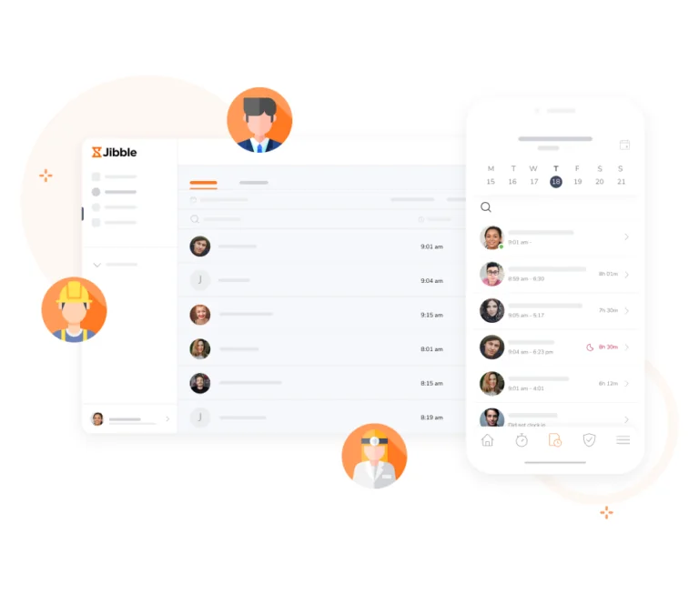 Time tracking di Jibble adatto a tutti i tipi di utenti e settori.