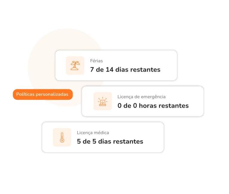 Politicas personalizadas de férias e licenças