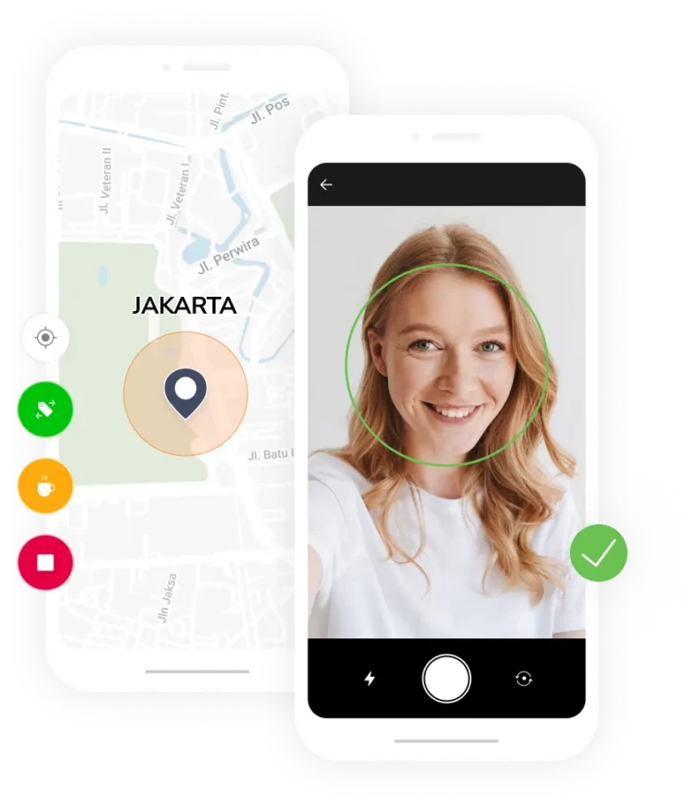 GPS tracker di software time tracker dan aplikasi absensi