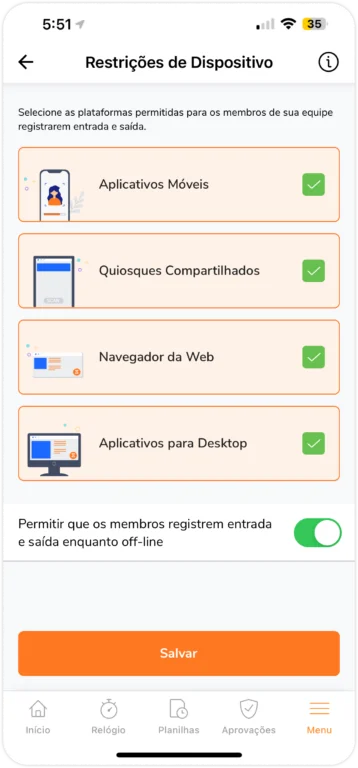 Device restrictions