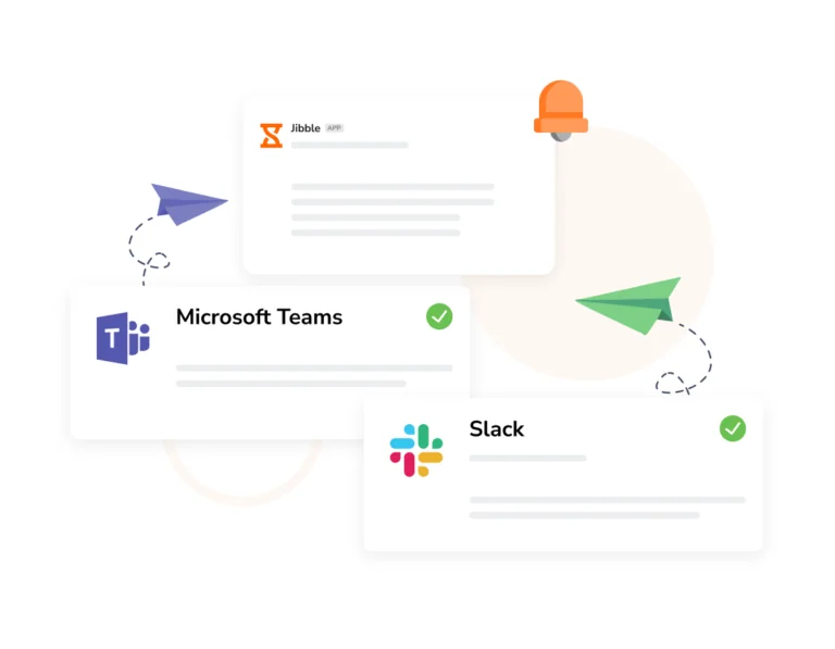 Integrazioni per il time tracking con MS Teams e Slack.