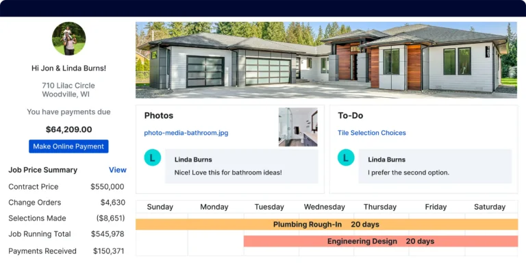 BuilderTrend Customer Dashboard