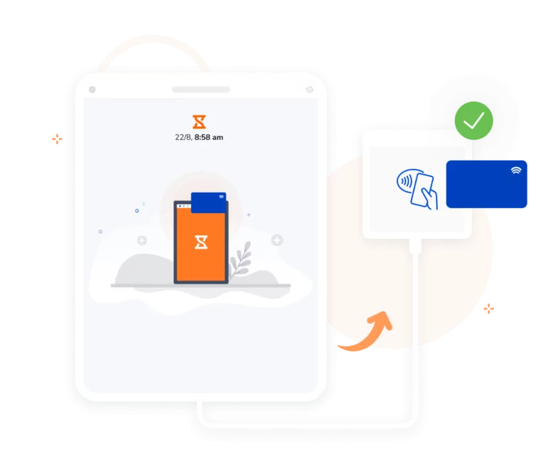 Rejestrator czasu pracy na karty NFC i RFID