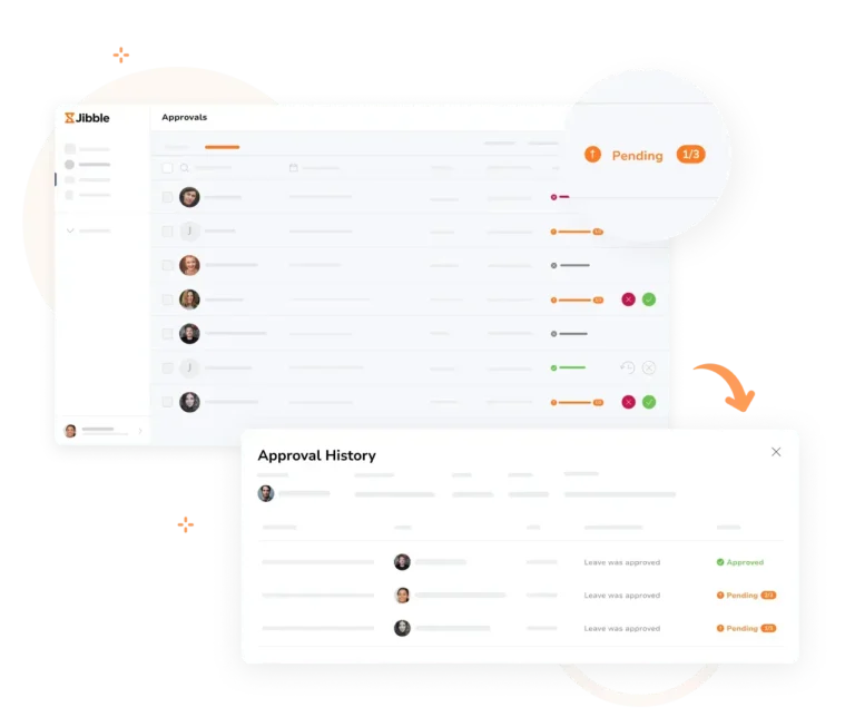 Configuring multi-level approval workflows for each time off policy on Jibble.