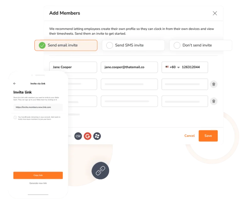 Team onboarding process.