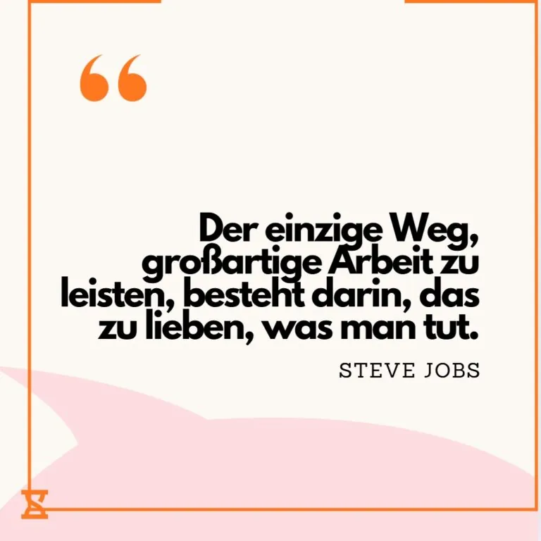 Zitat von Steve Jobs.