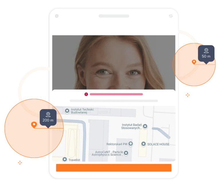 Aplikacja do sprawdzania obecności offline z rozpoznawaniem twarzy i lokalizacją.