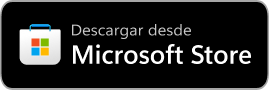 Download on microsoft store badge in spanish